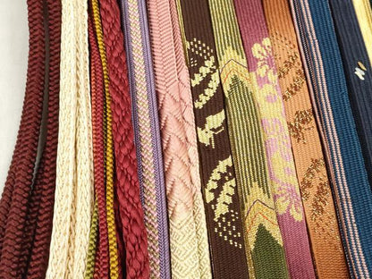 平和屋着物●和装小物　帯締め20本セット　高麗組　観世組　唐組　冠組　大和組　金糸　逸品　DABD8312zzz