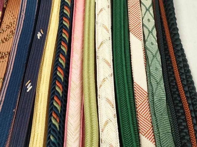 平和屋着物●和装小物　帯締め20本セット　高麗組　観世組　唐組　冠組　大和組　金糸　逸品　DABD8312zzz