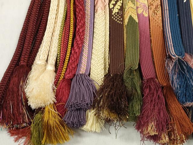 平和屋着物●和装小物　帯締め20本セット　高麗組　観世組　唐組　冠組　大和組　金糸　逸品　DABD8312zzz