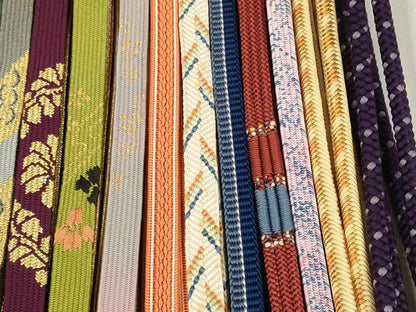 平和屋着物●和装小物　帯締め20本セット　あわじ玉　小田巻　高麗組　笹浪組　奈良組　冠組　畝組　金糸　逸品　DABD8313zzz