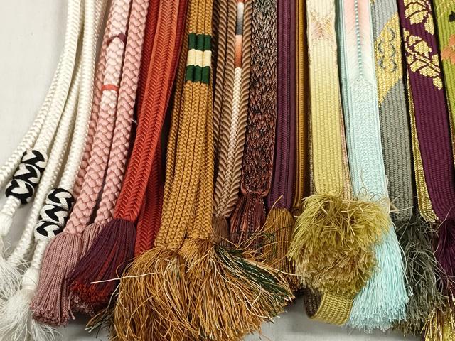 平和屋着物●和装小物　帯締め20本セット　あわじ玉　小田巻　高麗組　笹浪組　奈良組　冠組　畝組　金糸　逸品　DABD8313zzz