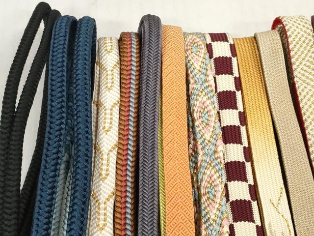 平和屋着物●和装小物　帯締め20本セット　あわじ玉 小田巻　高麗組 笹浪組　唐組 冠組　大和組　変わり貝ノ口組　金糸　逸品　DABD8314zzz