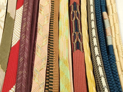 平和屋着物●和装小物　帯締め20本セット　あわじ玉 小田巻　高麗組 笹浪組　唐組 冠組　大和組　変わり貝ノ口組　金糸　逸品　DABD8314zzz