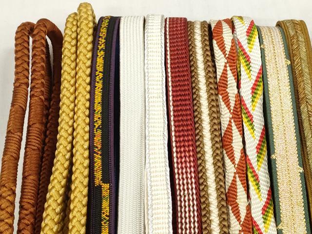 平和屋着物●和装小物　帯締め20本セット　高麗組　笹浪組　唐組　鴨川組　大和組　金銀糸　逸品　DABD8317zzz