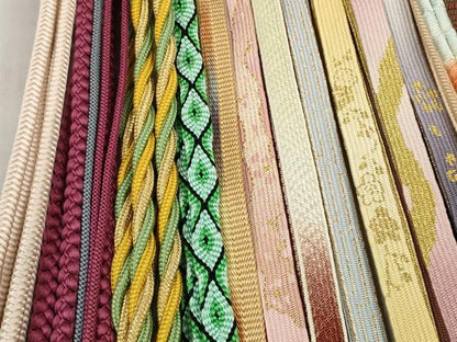 平和屋着物●和装小物　帯締め20本セット　あわじ玉　小田巻　高麗組　笹浪組　唐組　鴨川組　金糸　長尺あり　逸品　DABD8320zzz