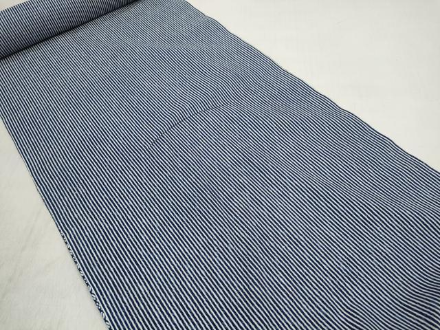 平和屋着物＊夏物　浴衣　反物　着尺　裏柄変り　技術工芸八重染　かぐや好み染　菱×縞　綿　逸品　未使用　DABD8325zzz