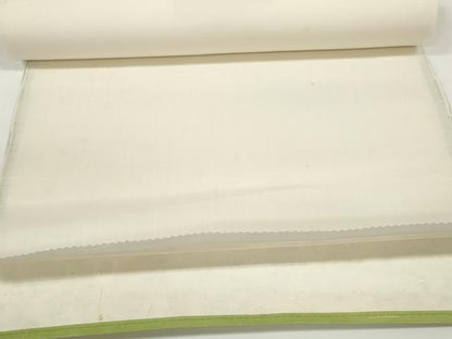 平和屋着物＊夏物　白生地　絹麻上布　反物　着尺　生成り色　麻　逸品　未使用　DABD8329zzz