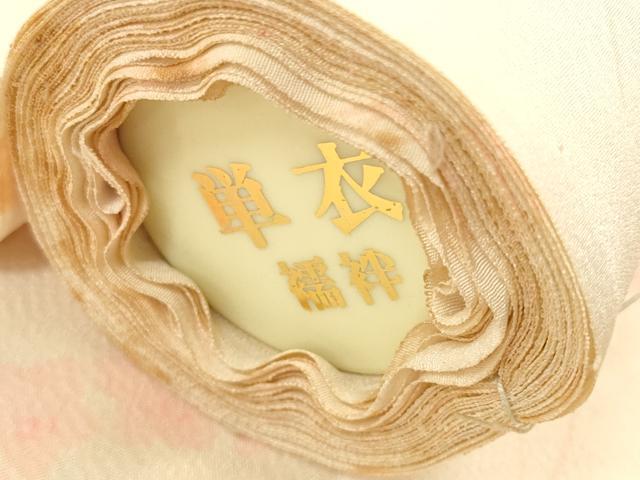 平和屋着物▼長襦袢 反物 着尺 単衣襦袢 桔梗 逸品 未使用 DABD8347zzz