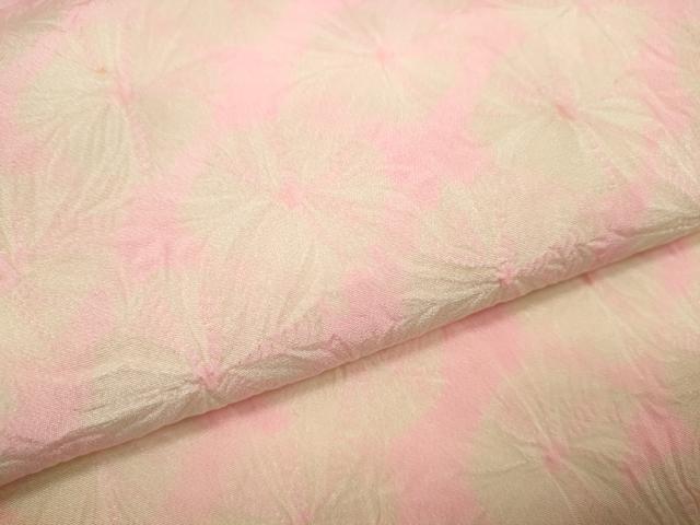 平和屋着物▼長襦袢　反物　着尺　蜘蛛絞り　逸品　未使用　DABD8436zzz