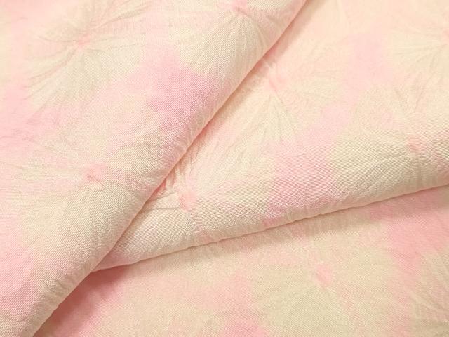 平和屋着物▼長襦袢　反物　着尺　蜘蛛絞り　逸品　未使用　DABD8436zzz