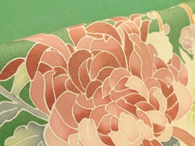 平和屋着物●塩瀬　名古屋帯　帯反物　作家物　乱菊　梅花文　逸品　未使用　DABD8463zzz