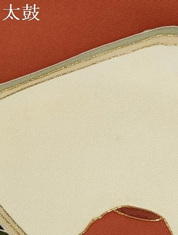 平和屋着物●塩瀬　名古屋帯　帯反物　駒刺繍　椿　金彩　逸品　未使用　DABD8465zzz