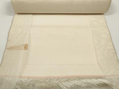 平和屋着物●西陣　名古屋帯　帯反物　紬地　枝花文　証紙付き　逸品　未使用　DABD8473zzz