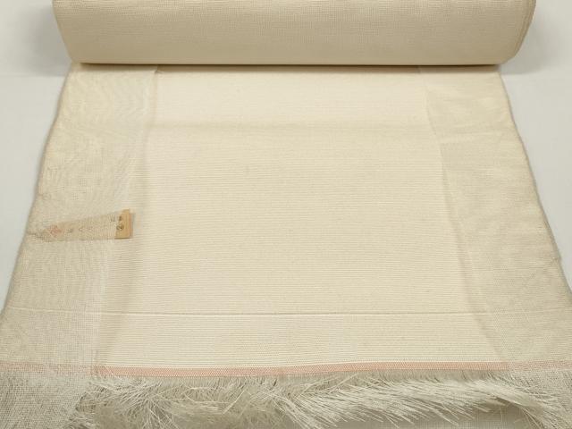平和屋着物●西陣　名古屋帯　帯反物　紬地　枝花文　証紙付き　逸品　未使用　DABD8473zzz