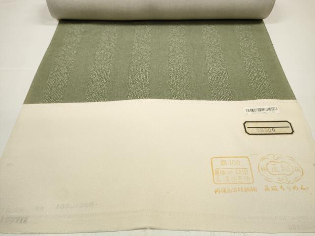 平和屋着物●小紋　反物　着尺　鮫小紋柄　間道　逸品　未使用　DABD8492zzz