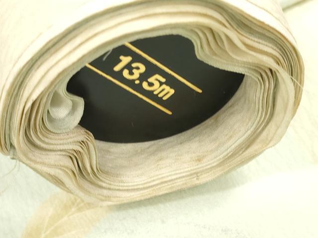 平和屋着物●長襦袢　反物　着尺　流水舞葉文　逸品　未使用　DABD8542zzz