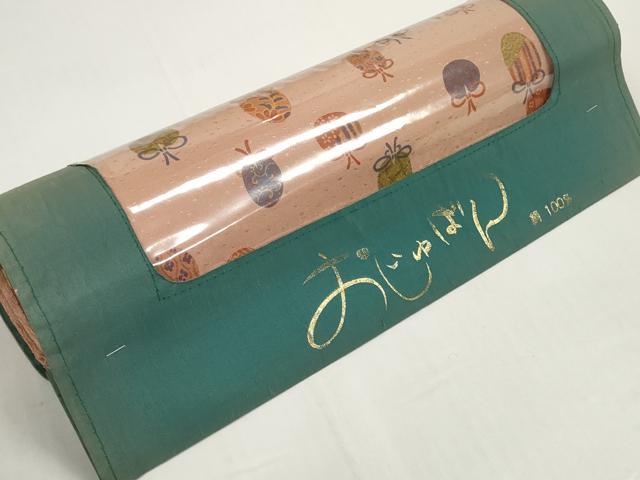 平和屋着物●長襦袢　反物　着尺　大正友禅　仕覆文　丹後ちりめん　逸品　未使用　DABD8544zzz