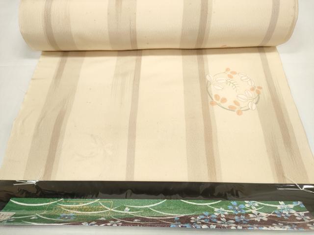 平和屋着物●長襦袢　反物　着尺　花丸文　逸品　未使用　DABD8546zzz