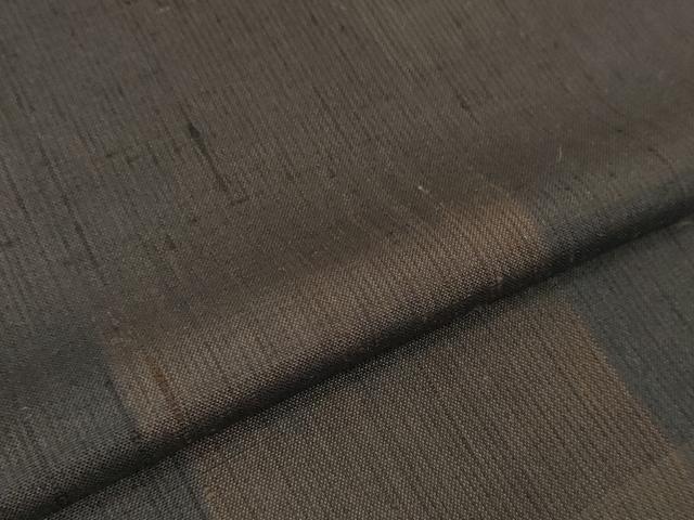 平和屋着物●あしぎぬ紬　反物　着尺　市松文様　証紙付き　逸品　未使用　DABD8566zzz