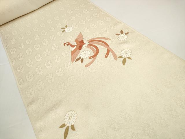 平和屋着物●付下げ　反物　着尺　刺繍　鳳凰花文　金彩　逸品　未使用　DABD8572zzz
