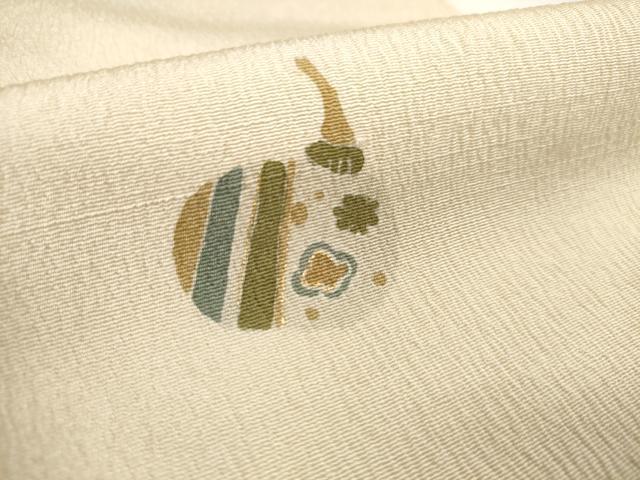 平和屋着物●付下げ　反物　着尺　成り物　金彩　逸品　未使用　DABD8573zzz