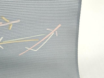 平和屋着物＊夏物　小紋　反物　着尺　駒絽　五泉　松ぼっくり　松葉文　逸品　未使用　DABD8591zzz