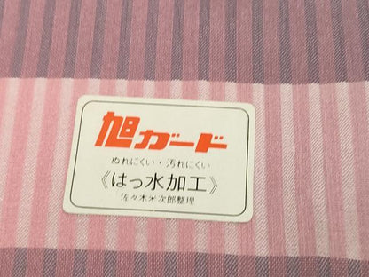 平和屋着物▽西陣　羽織・コート　雨コート　反物　羽尺　スリーシーズン　春夏秋　塵除け　縞紋紗　はっ水　逸品　未使用　DABD8601zzz