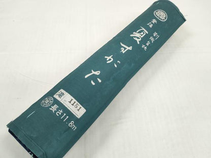 平和屋着物＊夏物　男性　浴衣　反物　着尺　夏すがた　格子　隈取り　綿　未使用　DABD8613zzz