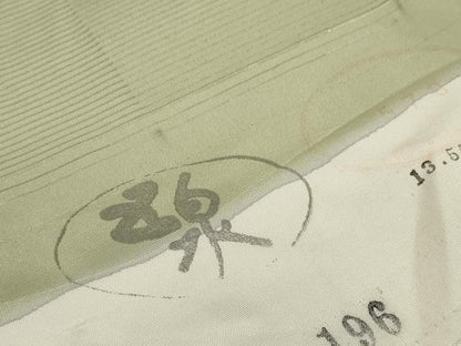 平和屋着物＊夏物　小紋　反物　着尺　駒絽　五泉　古都残影　桔梗丸文　逸品　未使用　DABD8618zzz