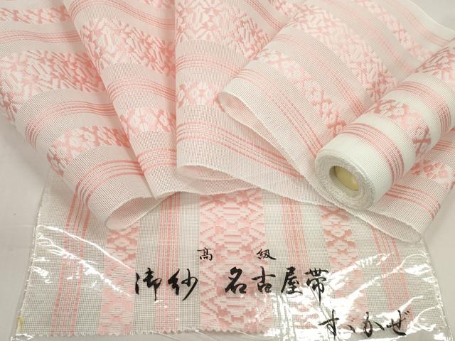 平和屋着物＊夏物　名古屋帯　帯反物　博多織　紗献上　未使用　DABD8634zzz