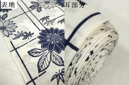平和屋着物＊夏物　浴衣　反物　着尺　注染　花尽くし　綿　逸品　未使用　DABD8649zzz