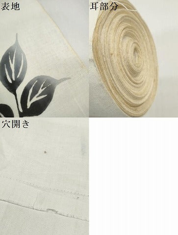 平和屋着物＊夏物　浴衣　反物　着尺　注染　薔薇　バラ　綿　逸品　未使用　DABD8653zzz