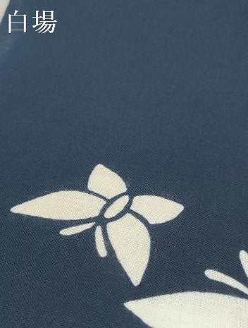 平和屋着物＊夏物　浴衣　反物　着尺　東京本染　注染　蝶々　さが美扱い　綿　逸品　未使用　DABD8657zzz