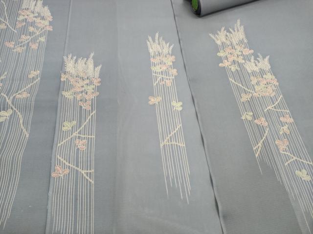 平和屋着物＊夏物　付下げ　反物　着尺　駒絽　萩　逸品　未使用　DABD8716zzz