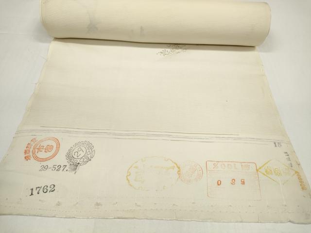 平和屋着物＊夏物　付下げ　反物　着尺　絽　五泉　手描き　鹿 シカ　逸品　未使用　DABD8717zzz