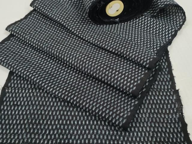 平和屋着物●久留米絣　羽織・コート　解き反物　羽尺　絣文様　綿　逸品　DABD8724zzz