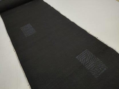 平和屋着物●本場結城紬　重要無形文化財　反物　着尺　100亀甲　飛び亀甲　色紙菱文　上代55万　逸品　未使用　DABD8751zzz