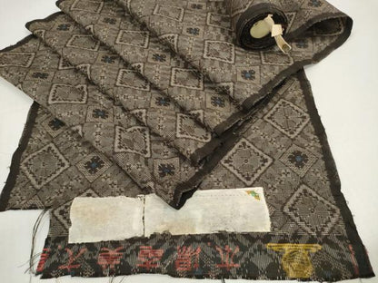 平和屋着物●希少　本場大島紬　龍郷絣　反物　着尺　ますいわ屋扱い　逸品　未使用　DABD8777zzz