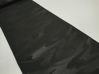 平和屋着物＊夏物　西陣　平井織物謹製　名古屋帯　帯反物　黒共帯　絽綴れ　流水文　証紙付き　逸品　未使用　DABD8779zzz