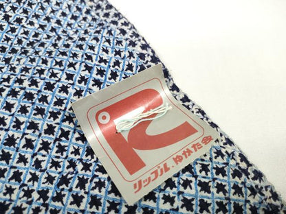平和屋着物＊夏物　浴衣　反物　着尺　リップル生地　堅牢染　天の川絞り　綿　未使用　DABD8808zzz