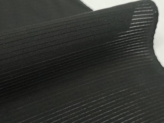 平和屋着物＊夏物　黒紋付　黒反物　着尺　絽　深泥黒　逸品　未使用　DABD8814zzz