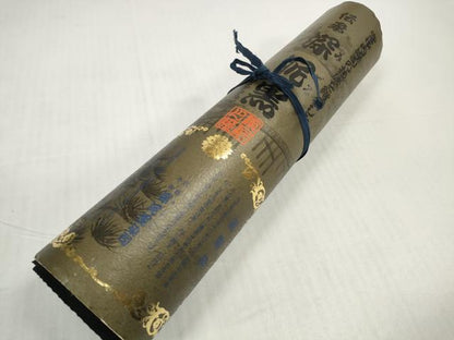平和屋着物＊夏物　黒紋付　黒反物　着尺　絽　深泥黒　逸品　未使用　DABD8814zzz