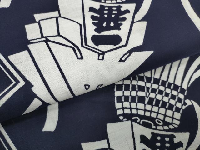 平和屋着物＊夏物　浴衣　反物　着尺　注染　笑点　纏　綿　逸品　未使用　DABD8823zzz