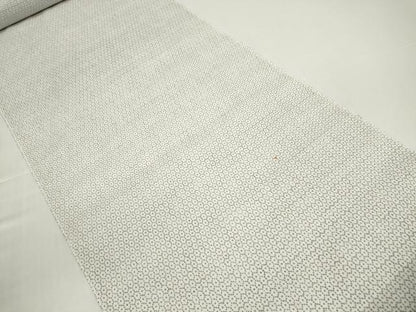 平和屋着物＊夏物　男性　近江上布　小紋・浴衣兼用　反物　着尺　亀甲柄　綿麻　逸品　未使用　DABD8846zzz