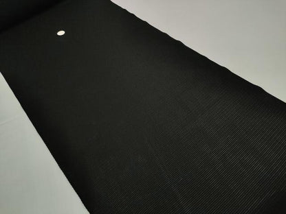 平和屋着物＊夏物　黒紋付　黒反物　着尺　駒絽　憲法染　檳榔子　神路黒　逸品　未使用　DABD8847zzz
