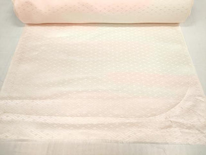 平和屋着物▼長襦袢　解き反物　着尺　霞文　籠目地紋　暈し染め　逸品　DABD8851zzz