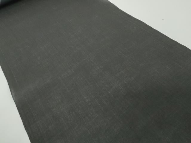 平和屋着物＊夏物　名古屋帯　帯反物　裏地付き　楓　黒地　金糸　逸品　DABD8873zzz