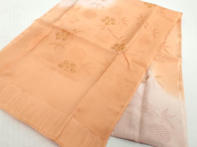 平和屋着物●和装小物　帯締め・帯揚げセット　草花文　笹浪組　金糸　逸品　未使用　DABD8883zzz