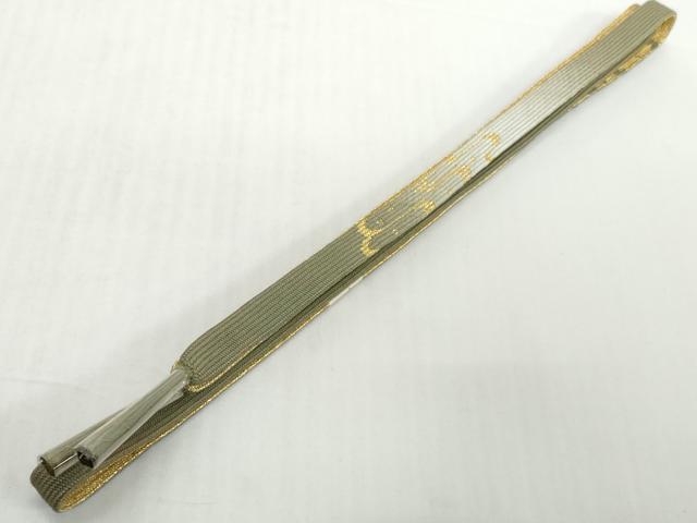 平和屋着物●和装小物　帯締め・帯揚げセット　唐草地紋　丹後ちりめん　高麗組　金糸　逸品　未使用　DABD8885zzz