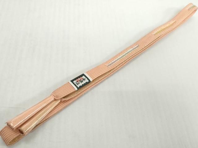 平和屋着物●和装小物　帯締め・帯揚げセット　刺繍　雪輪花松文　金彩　高麗組　金糸　逸品　未使用　DABD8886zzz